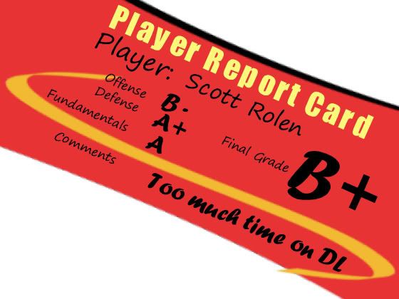 Scott Rolen Report Card