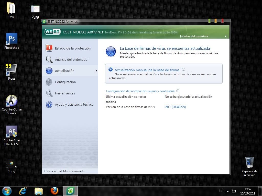 Tengo un problema con el antivirus (ESET NOD32)