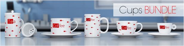 tea cup, cup, cups, bundle