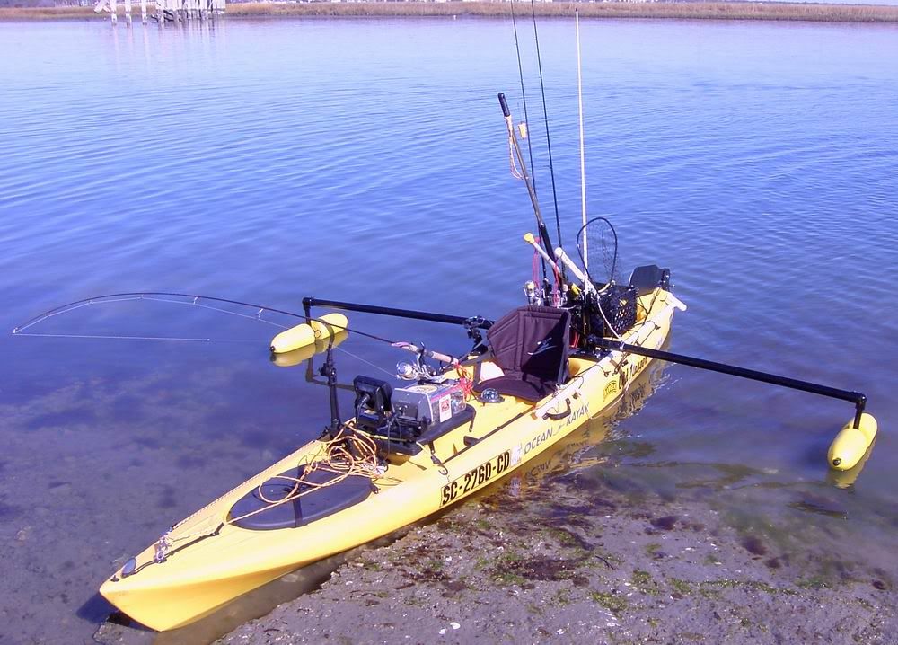 Kayak Fishing Outriggers Charlestonfishing.com - new outriggers