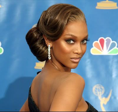 tyra banks updo hairstyles. and then your back to this for