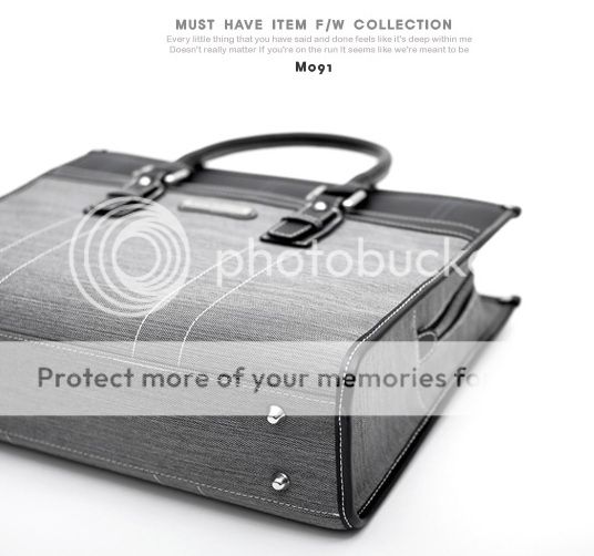 Mens Leather Briefcase Business Case Shoulder Bag M091R  