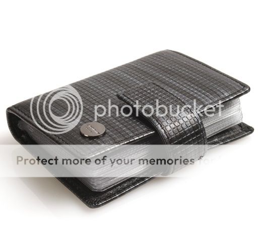 Mens & Womens Genuine Leather Business Credit Card Holder Wallet Black 