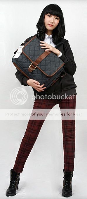 Men & Women Leather Travel Gym Shoulder Bag P7005 Black  