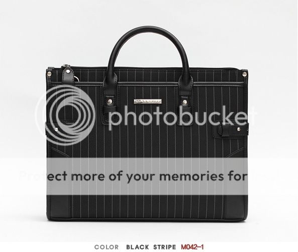Jacquard Leather Briefcase Business Shoulder Bag M042  
