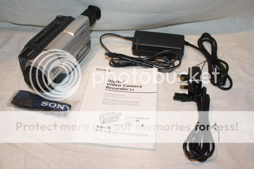 Sony Handycam DCR TRV120E PAL Digital8 Camcorder with Hi8/8mm Playback 